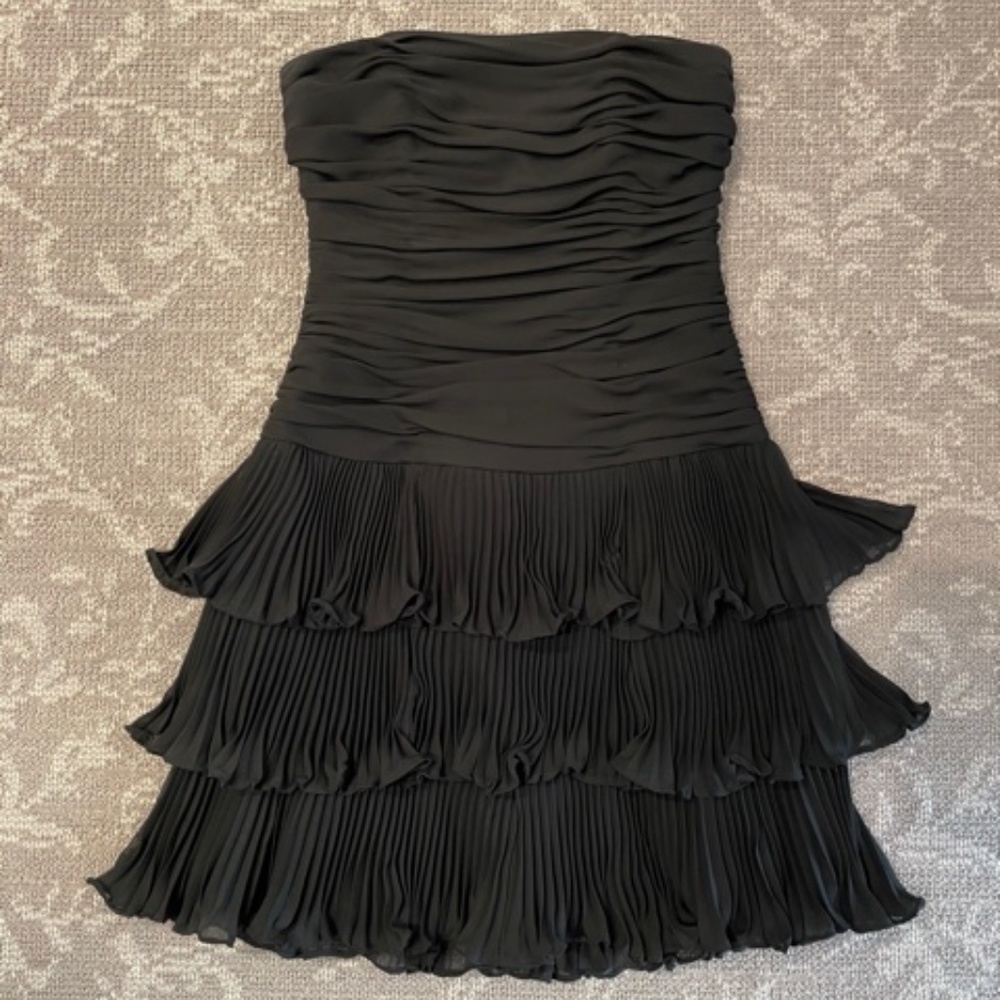 White House Black Market Strapless LBD